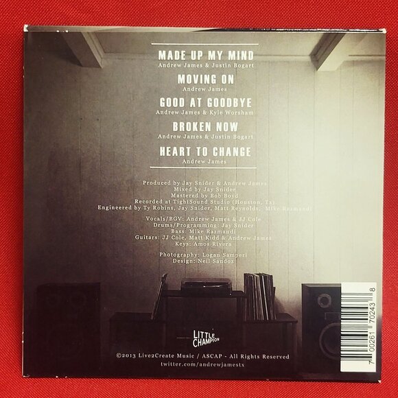 Moving On Andrew James CD 2013 Signed - Picture 2 of 8